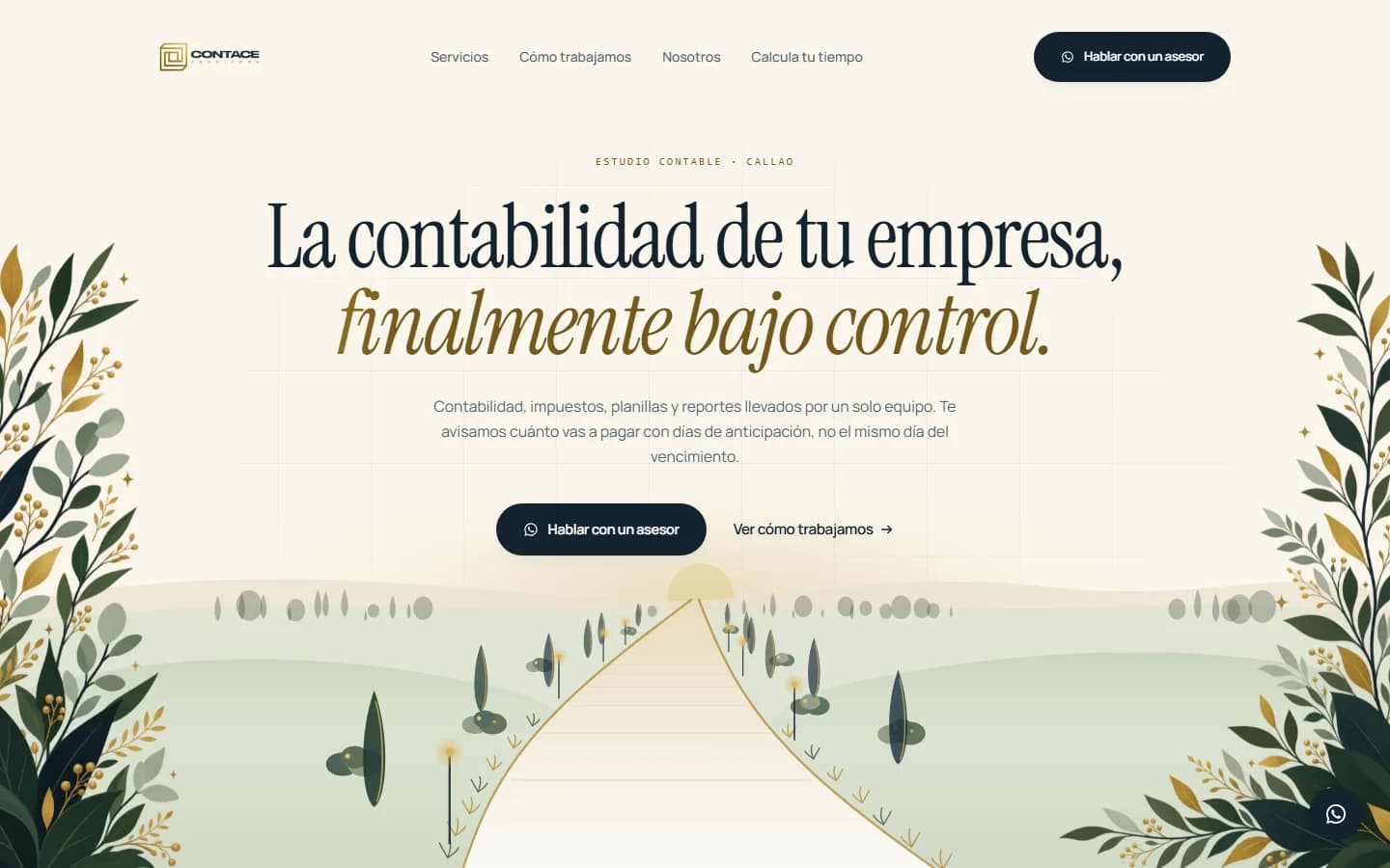Página web de Contace Asociados